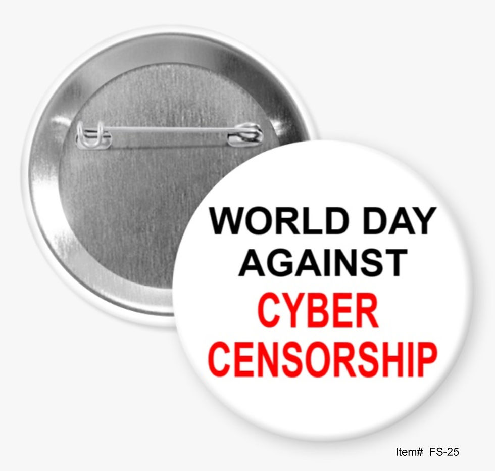 World Day Against Cyber Censorship, Free Speech Buttons