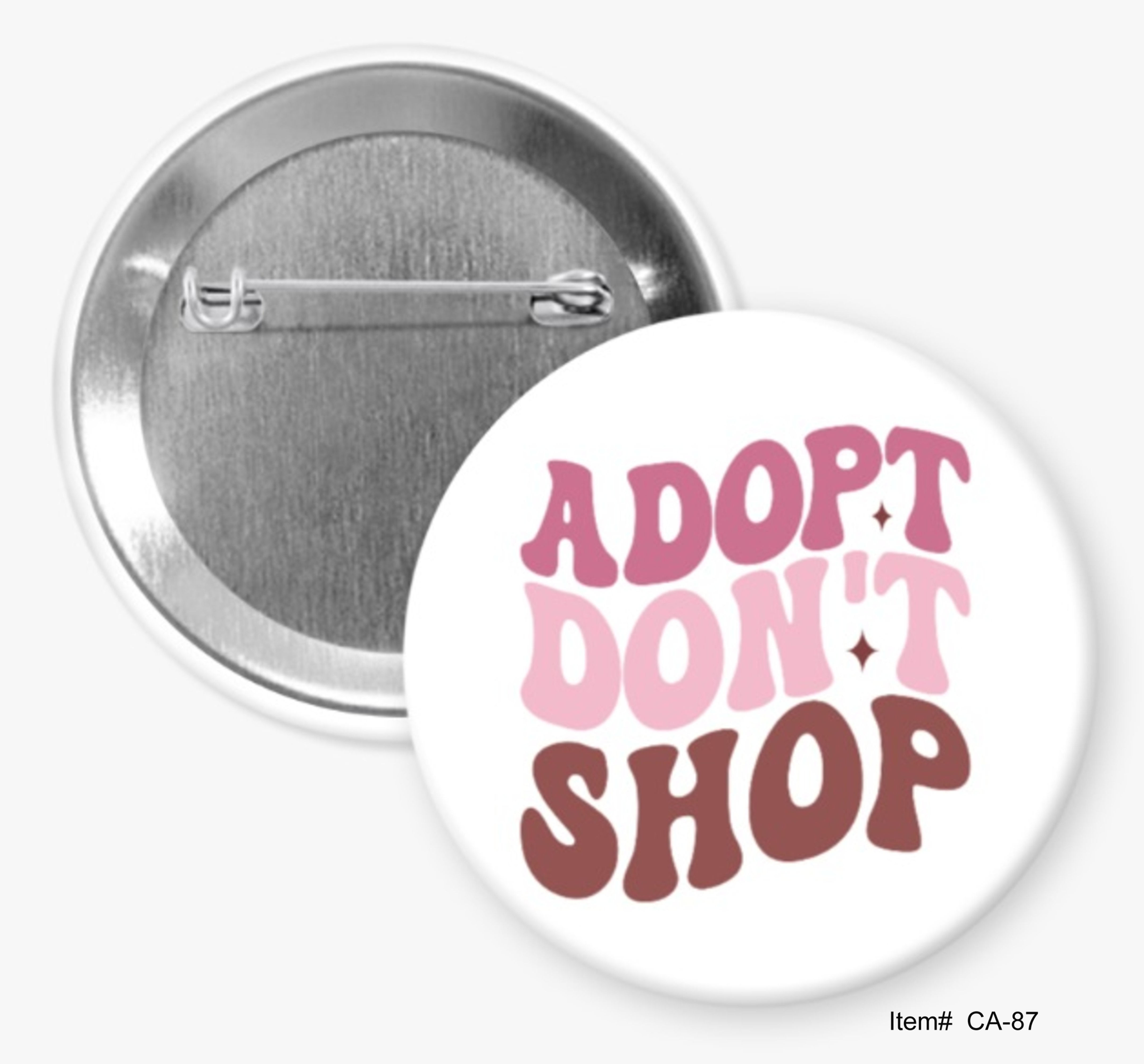 Adopt Don't Shop, Rescue A Pet From Animal Shelter Buttons