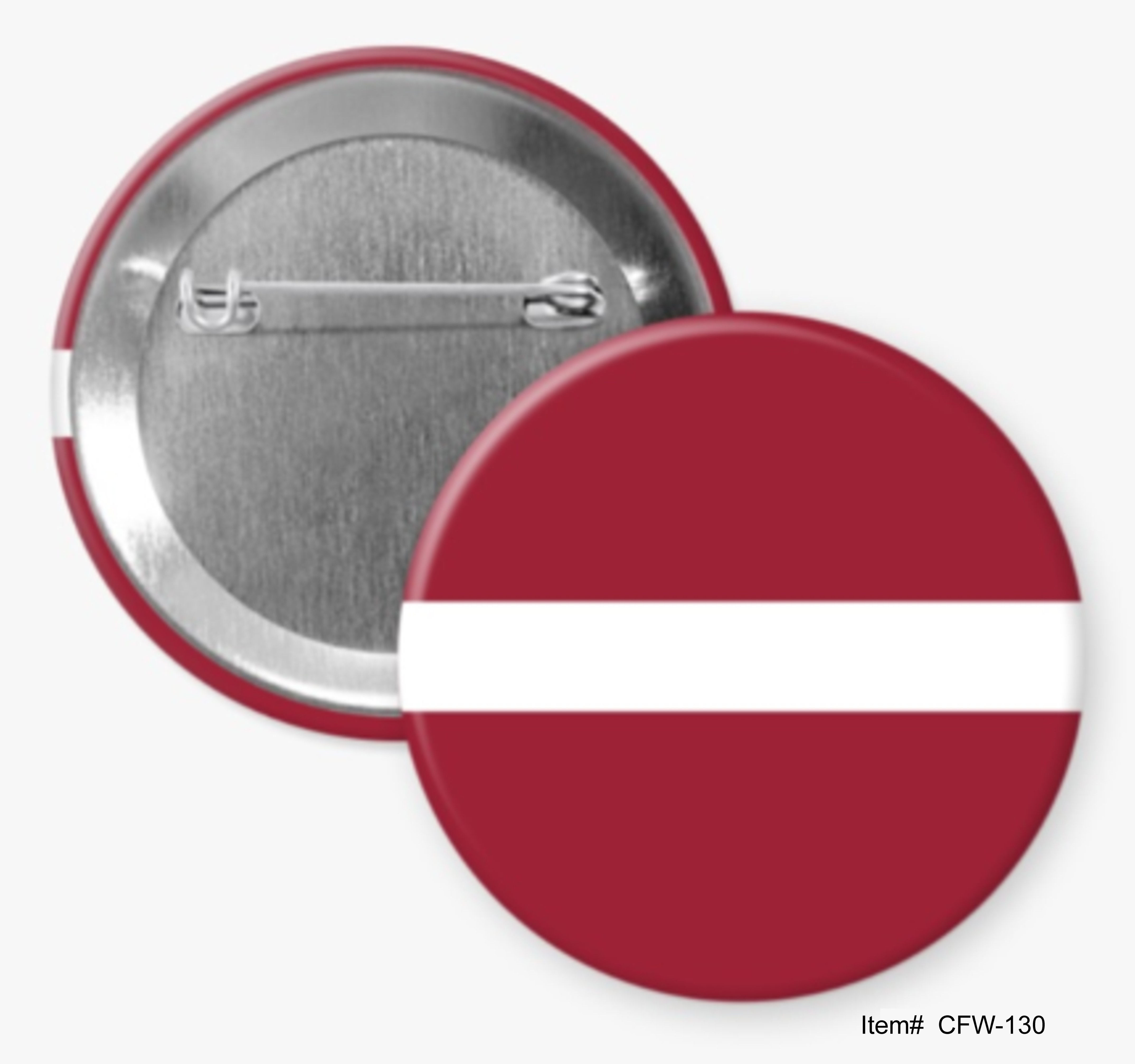 Latvia, Country Flags Of The World Buttons