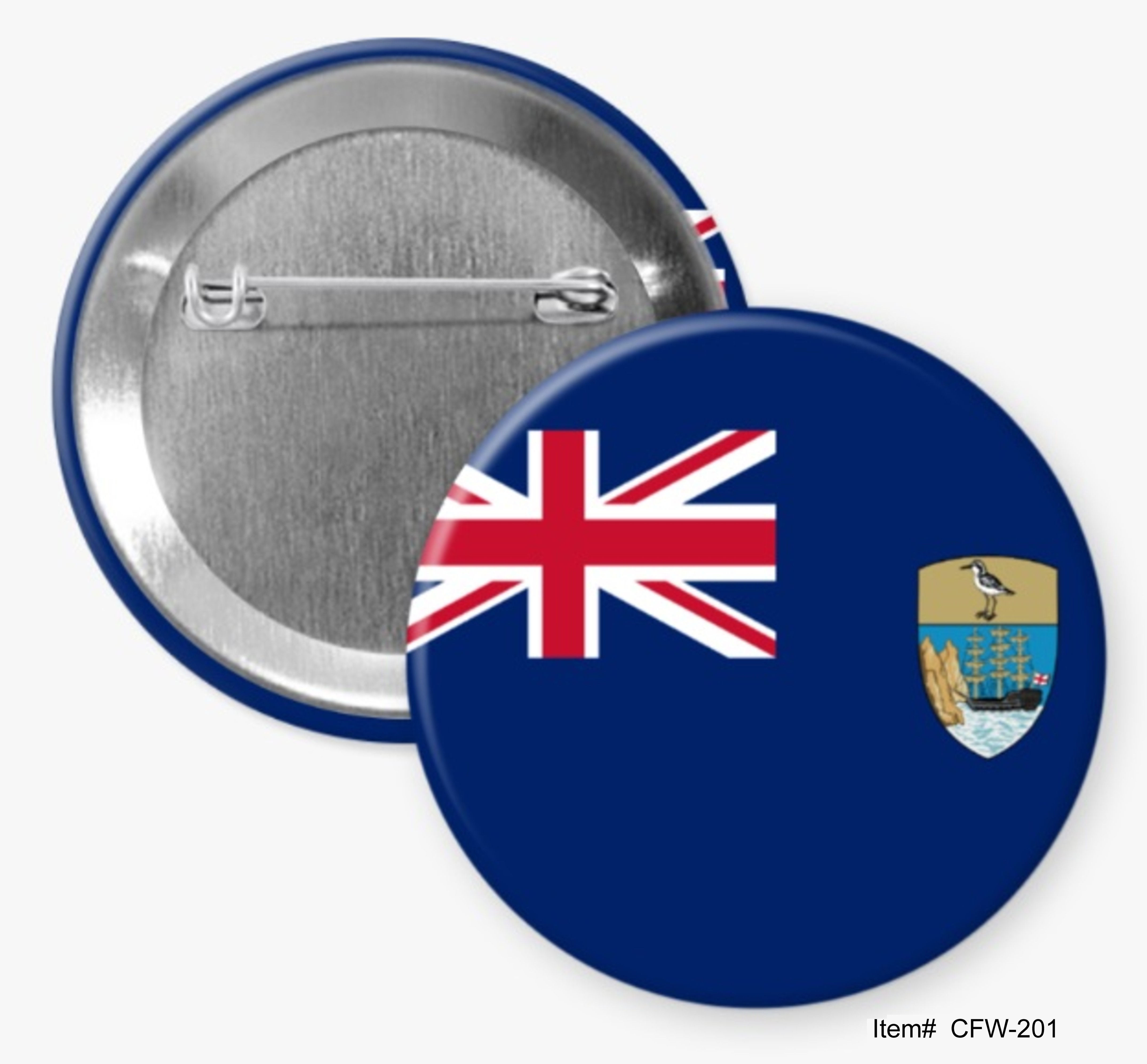 Saint Helena, Country Flags Of The World Buttons