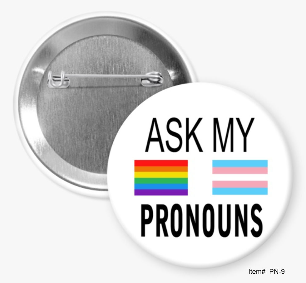 Ask My Pronouns, Pronoun Buttons