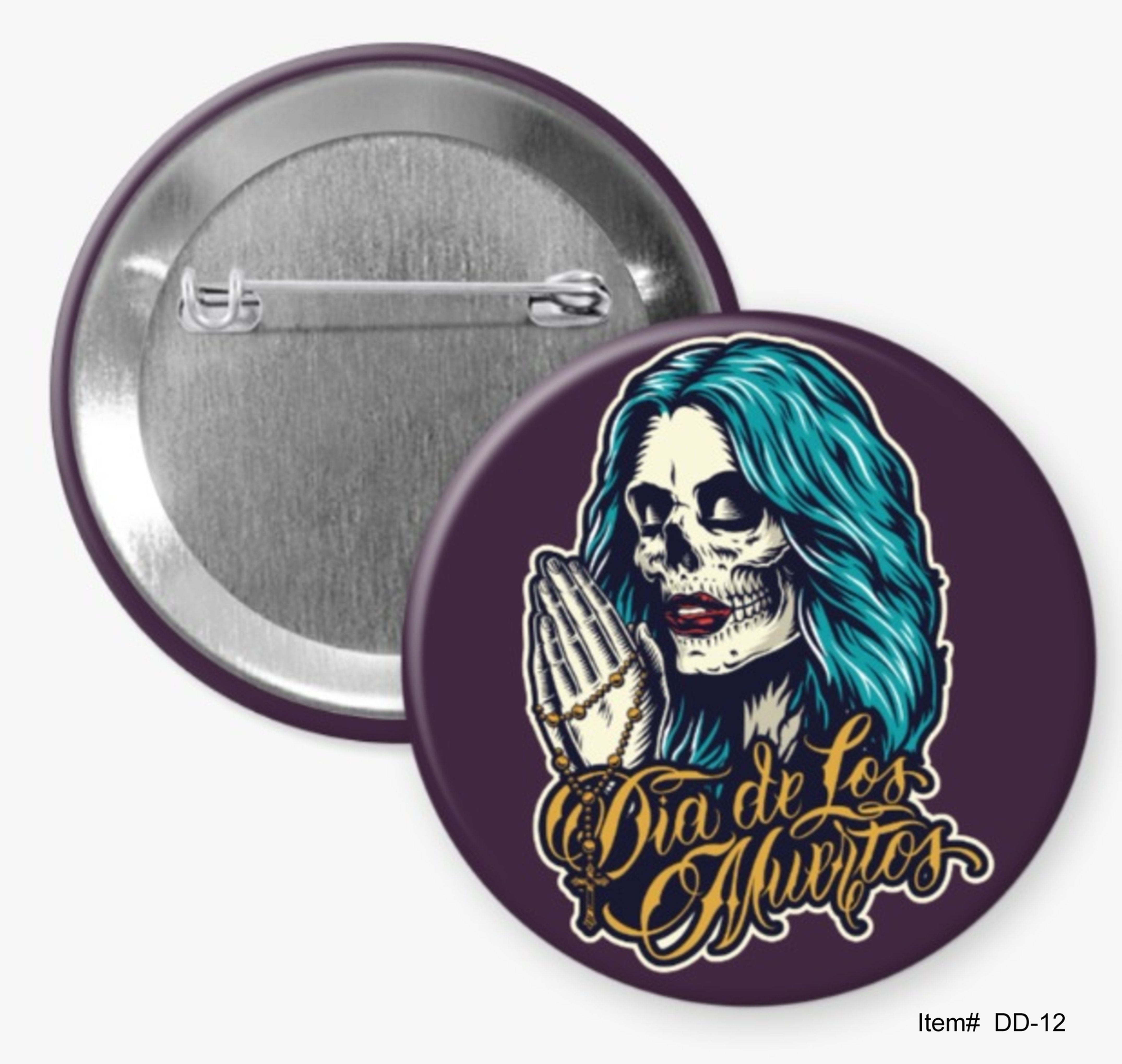 Dia De Los Muertos, Day Of The Dead Buttons