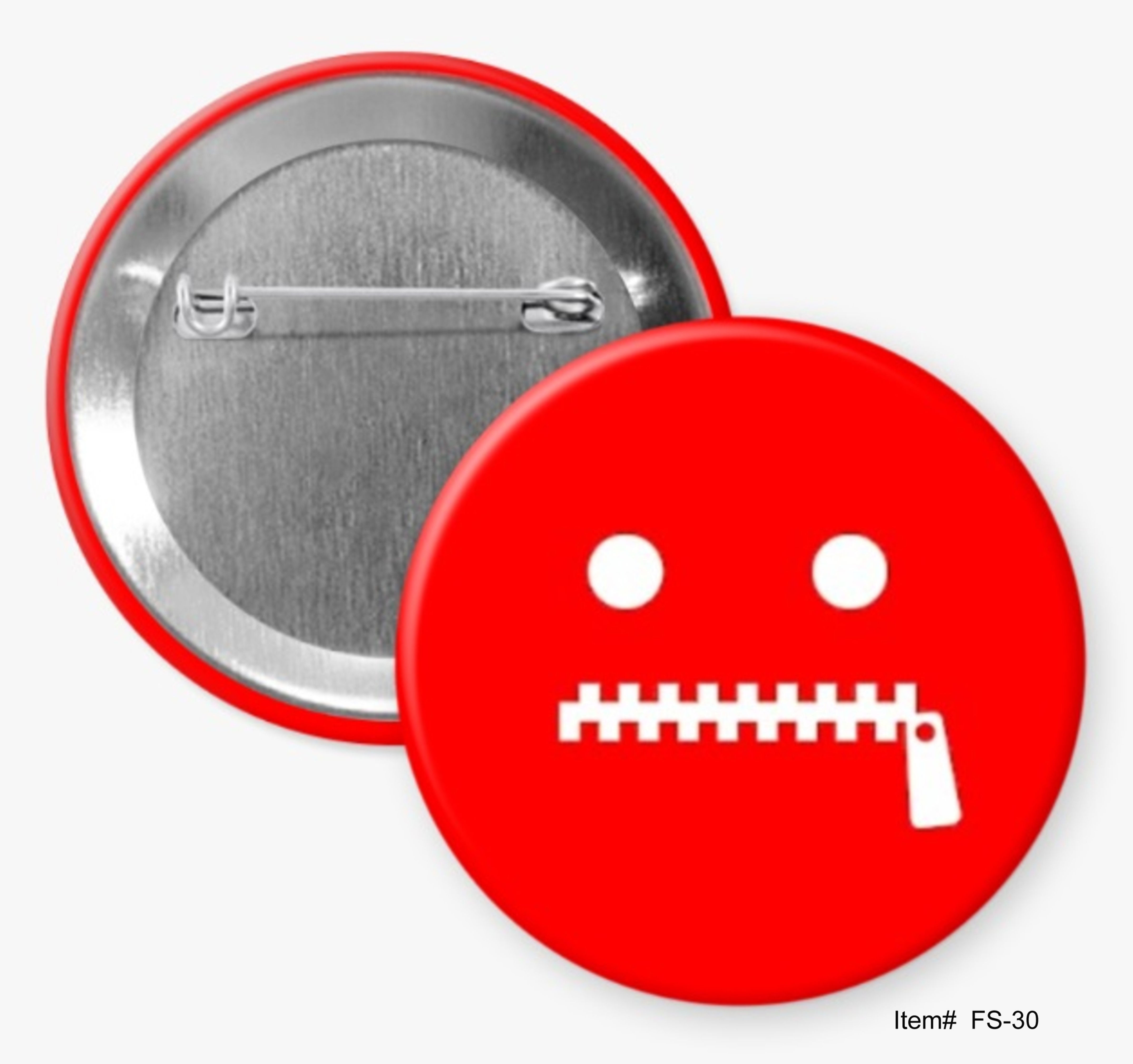 Censorship Smiley Face, Free Speech Buttons