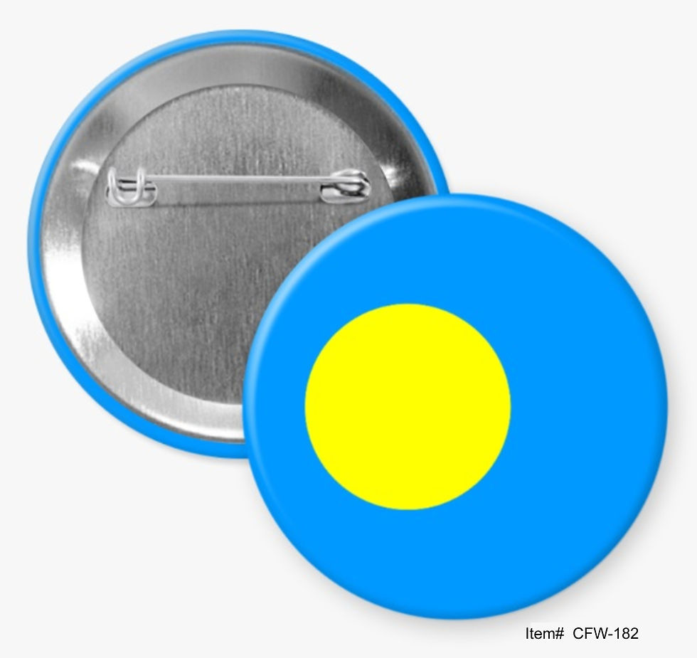 Palau, Country Flags Of The World Buttons