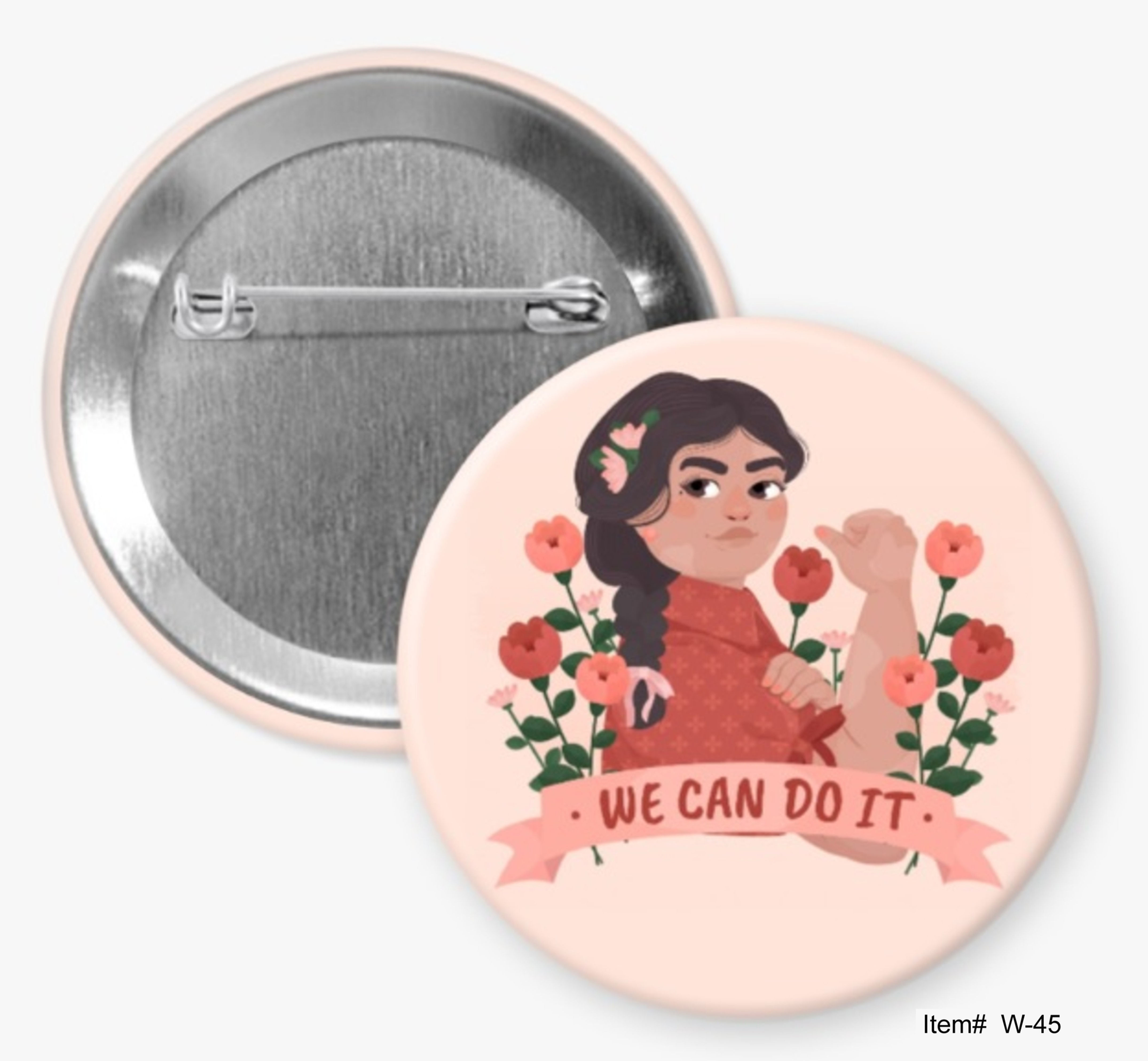 We Can Do It, Women Issues And Rights Buttons