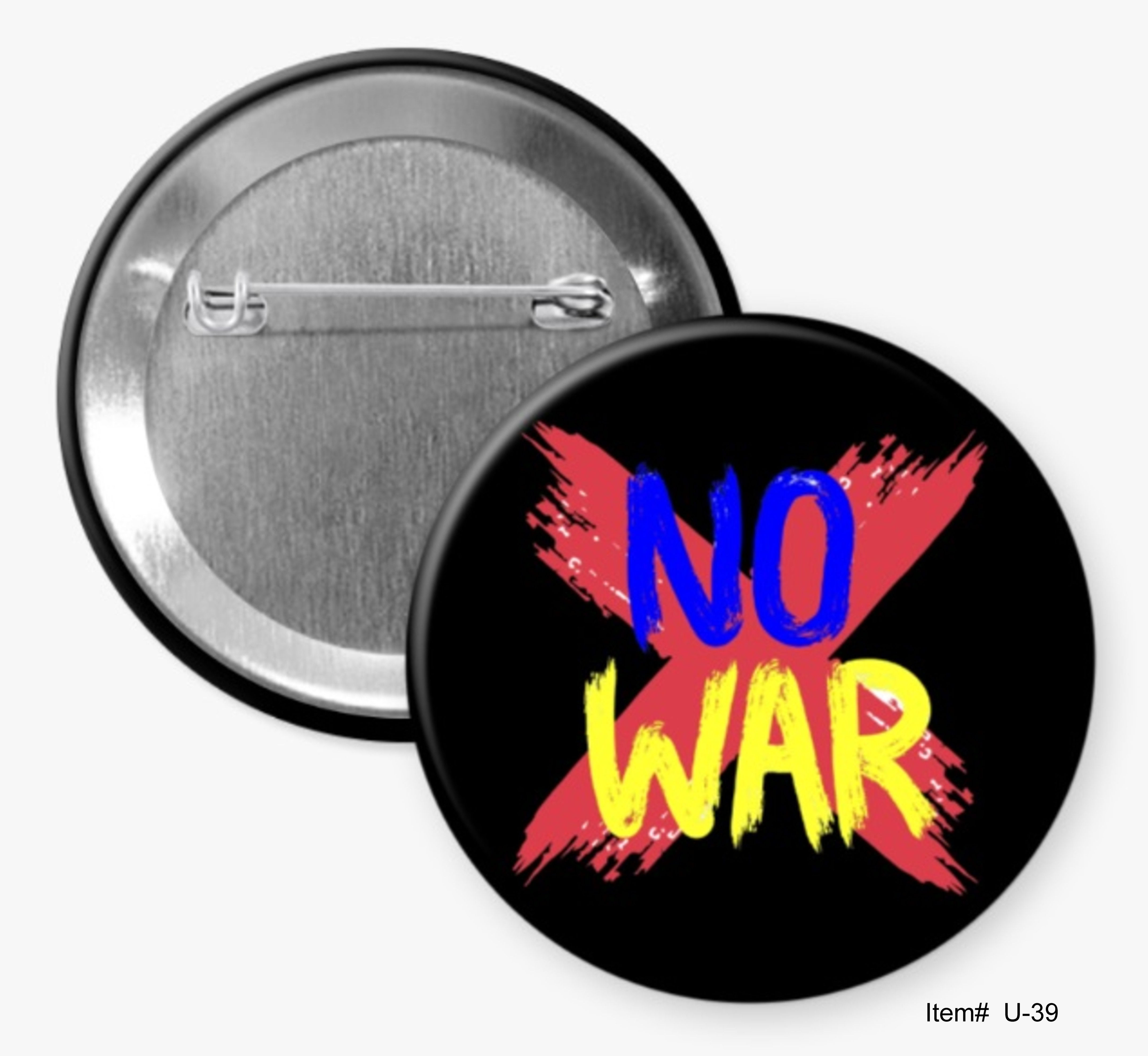 No War, Ukraine Support Buttons