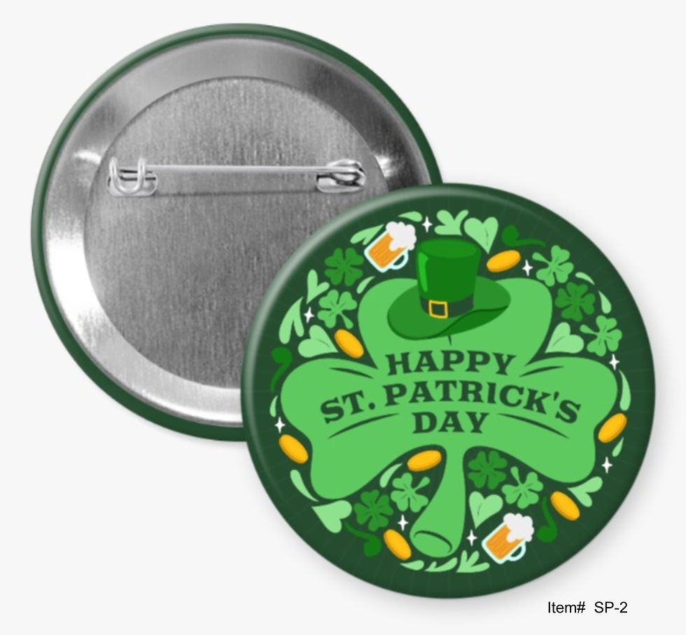 Happy St. Patrick's Day Buttons