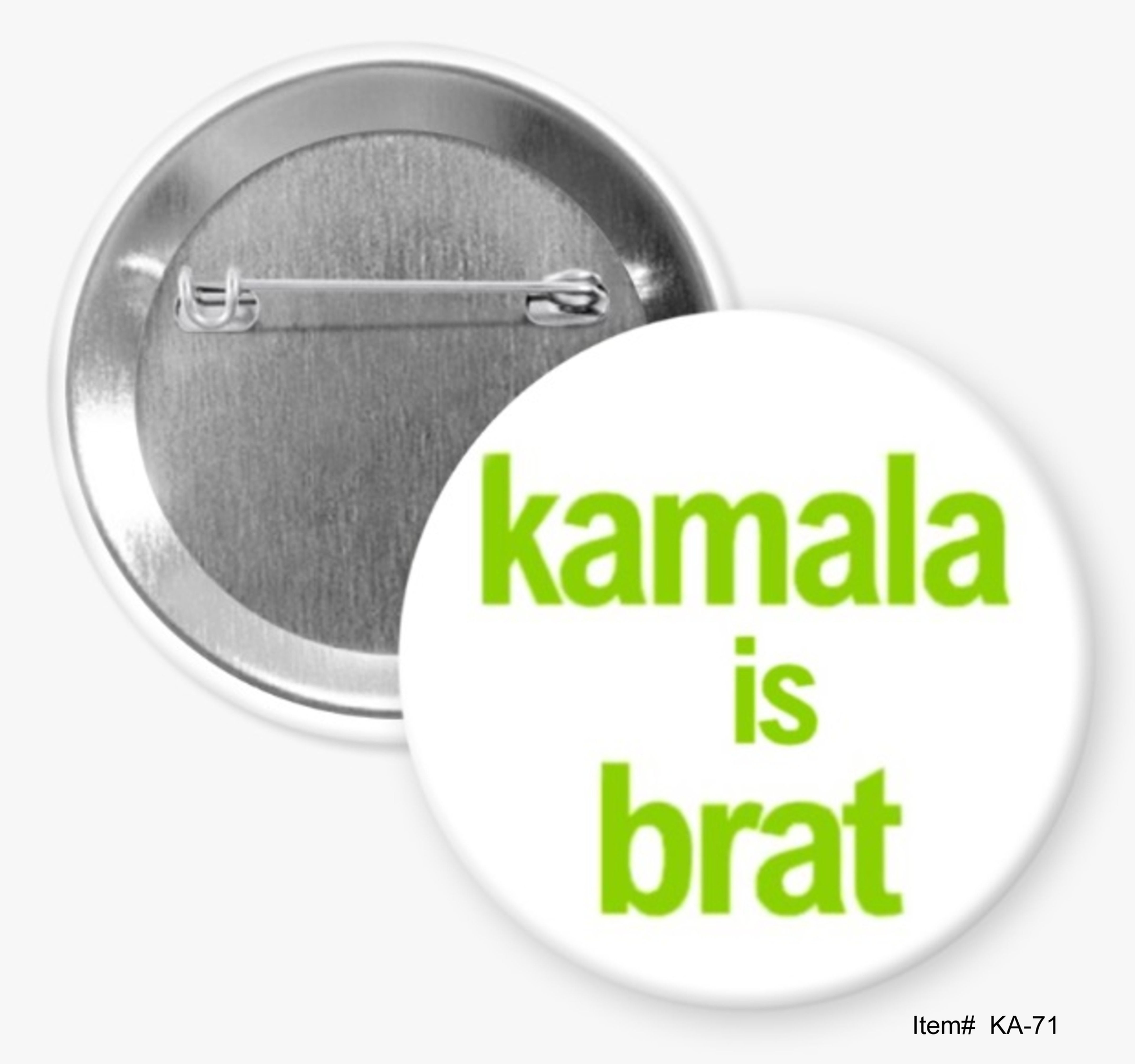 Kamala Is Brat, Kamala Harris Buttons