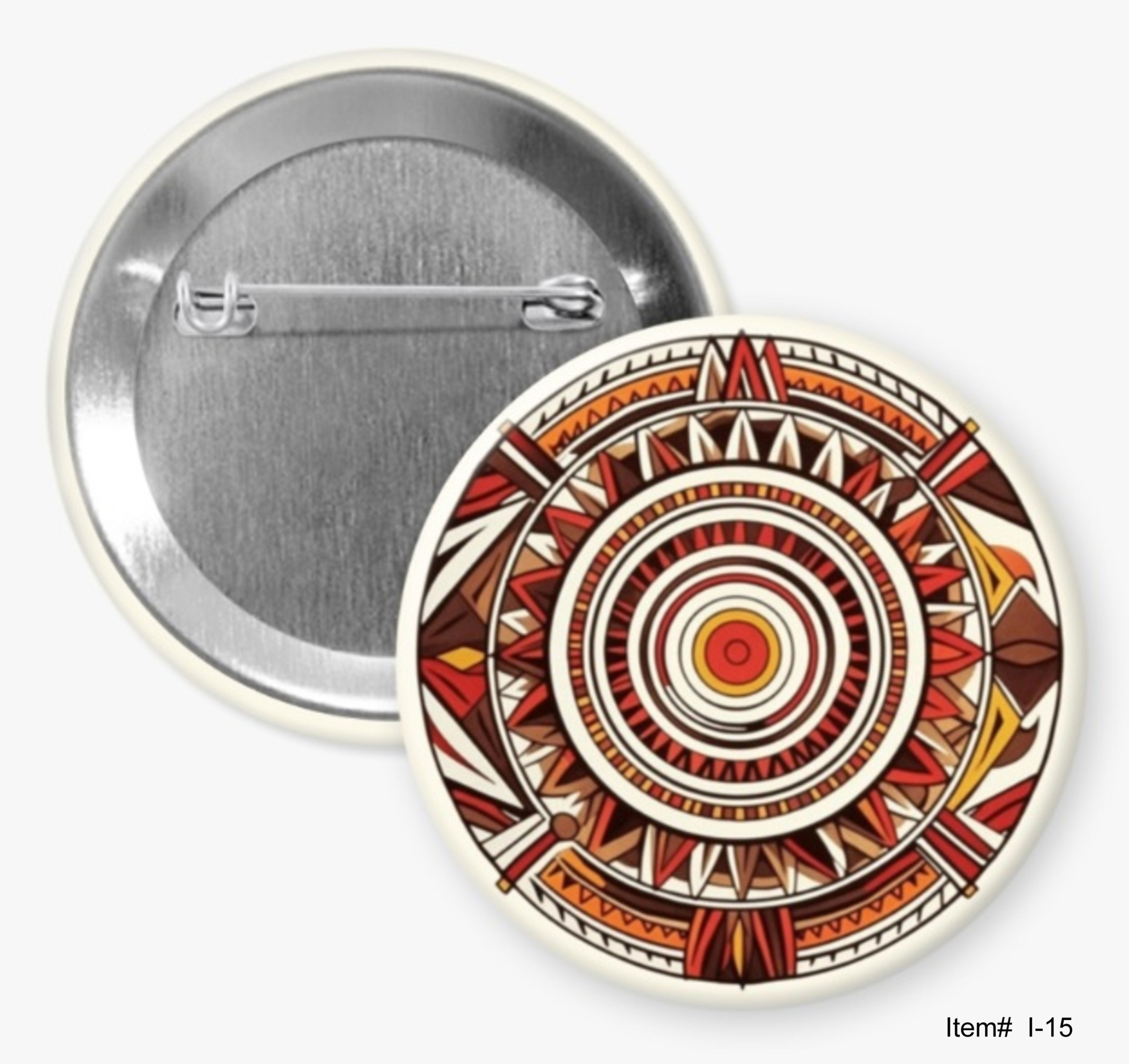 Indigenous Pattern, Indigenous Sovereignty Buttons