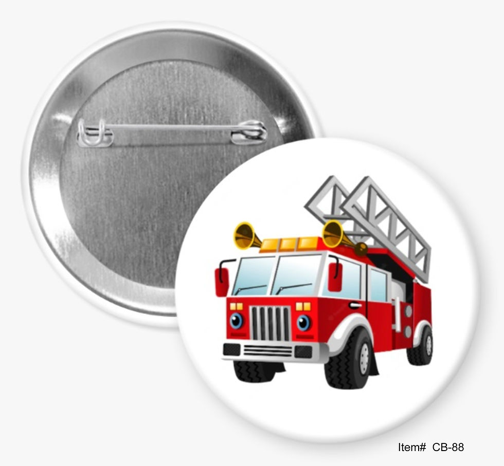 Red Firetruck, Children Buttons
