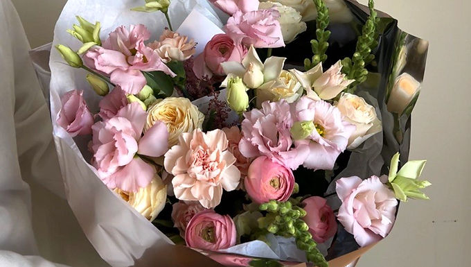 Large wrapped bouquet