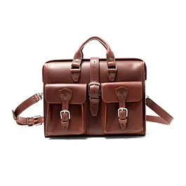 Flight Bag Leather Briefcase