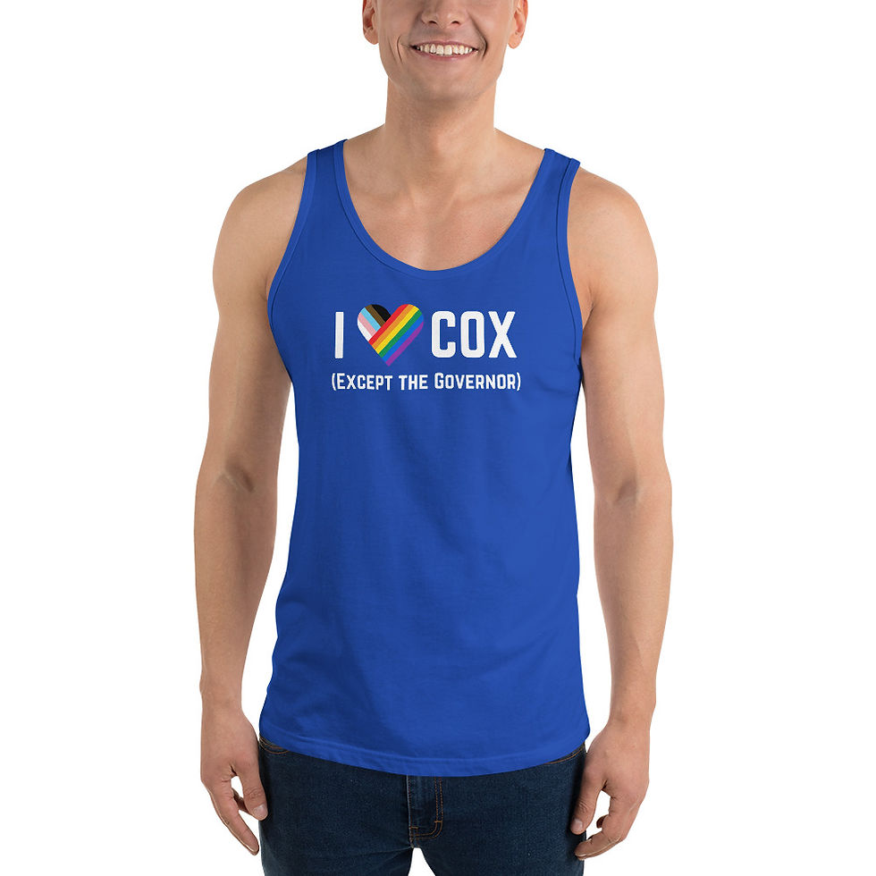Thumbnail:  I ❤️ COX (Except the Governor) Men's Tank Top