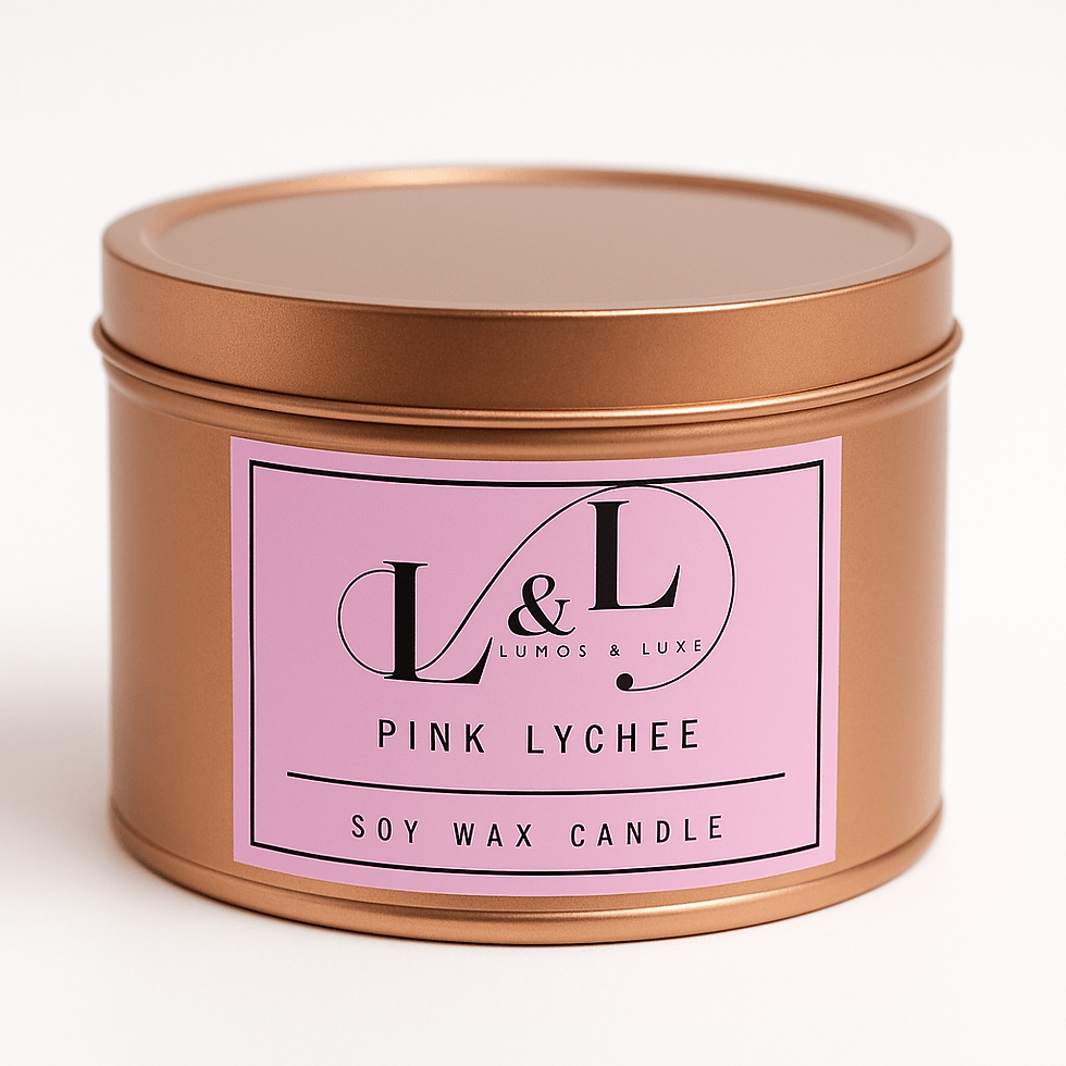 Pink Lychee Candle Tin