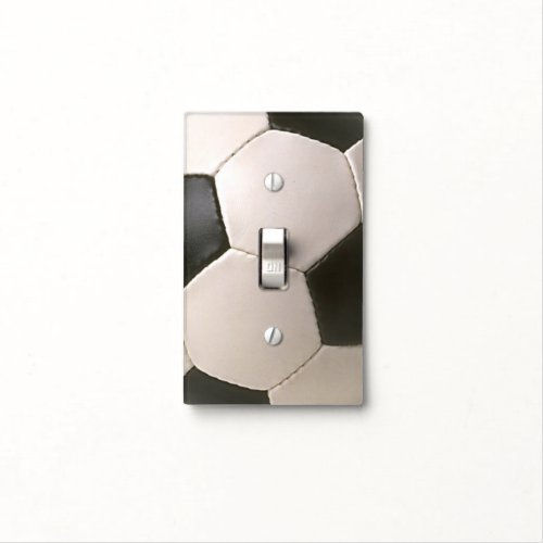 Hot Deals! 3D Soccerball Black White Football Light Switch Cover