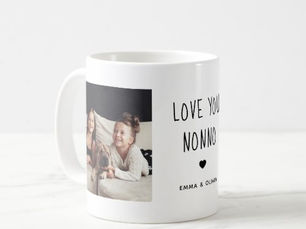 Best Price! Love You Nonno | Two Photo Handwritten Text Coffee Mug