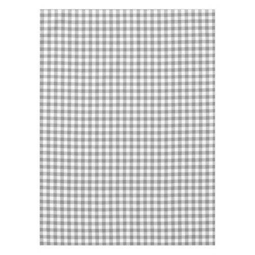 Best Price! Gingham Check Tablecloth | Gray And White Checks