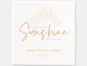 Top 5! Boho Sunshine Baby Shower Napkins
