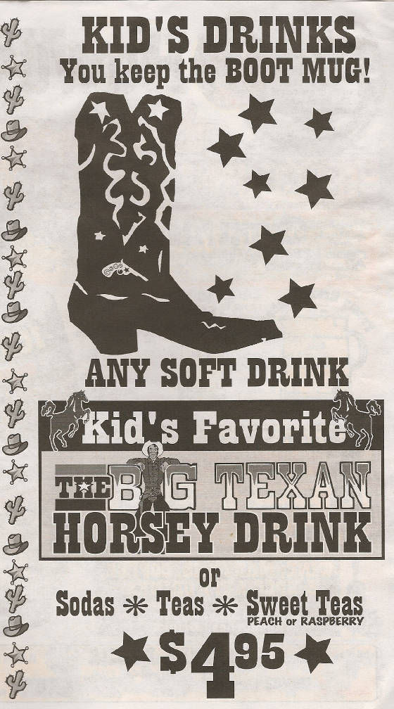 The Big Texan Steak Ranch, Amarillo,Texas