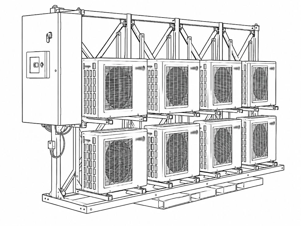 Droplet 8 Heat Pump Array