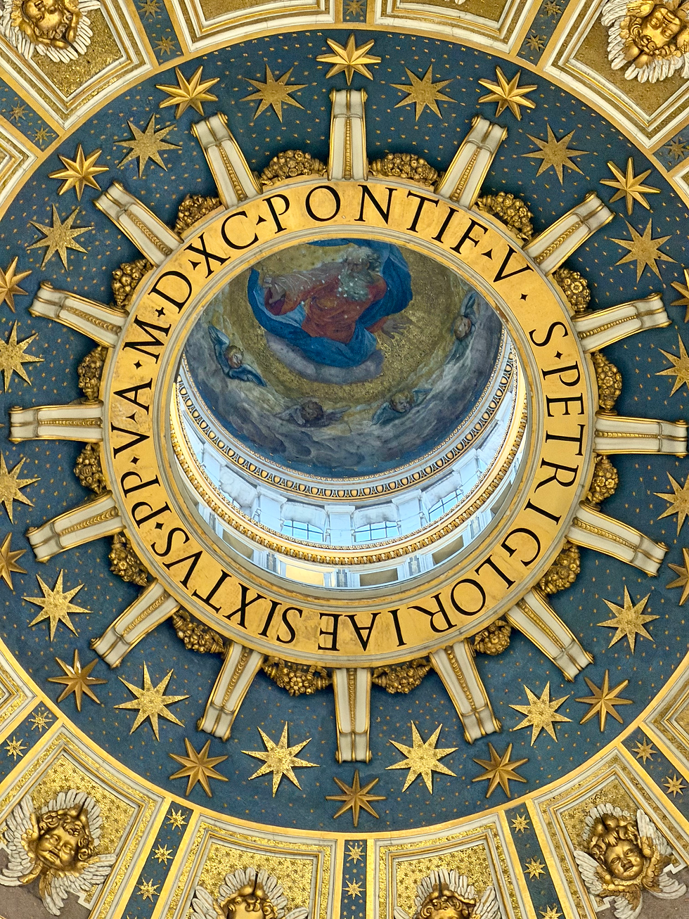 Dome Close Up at St Peter's Basilica