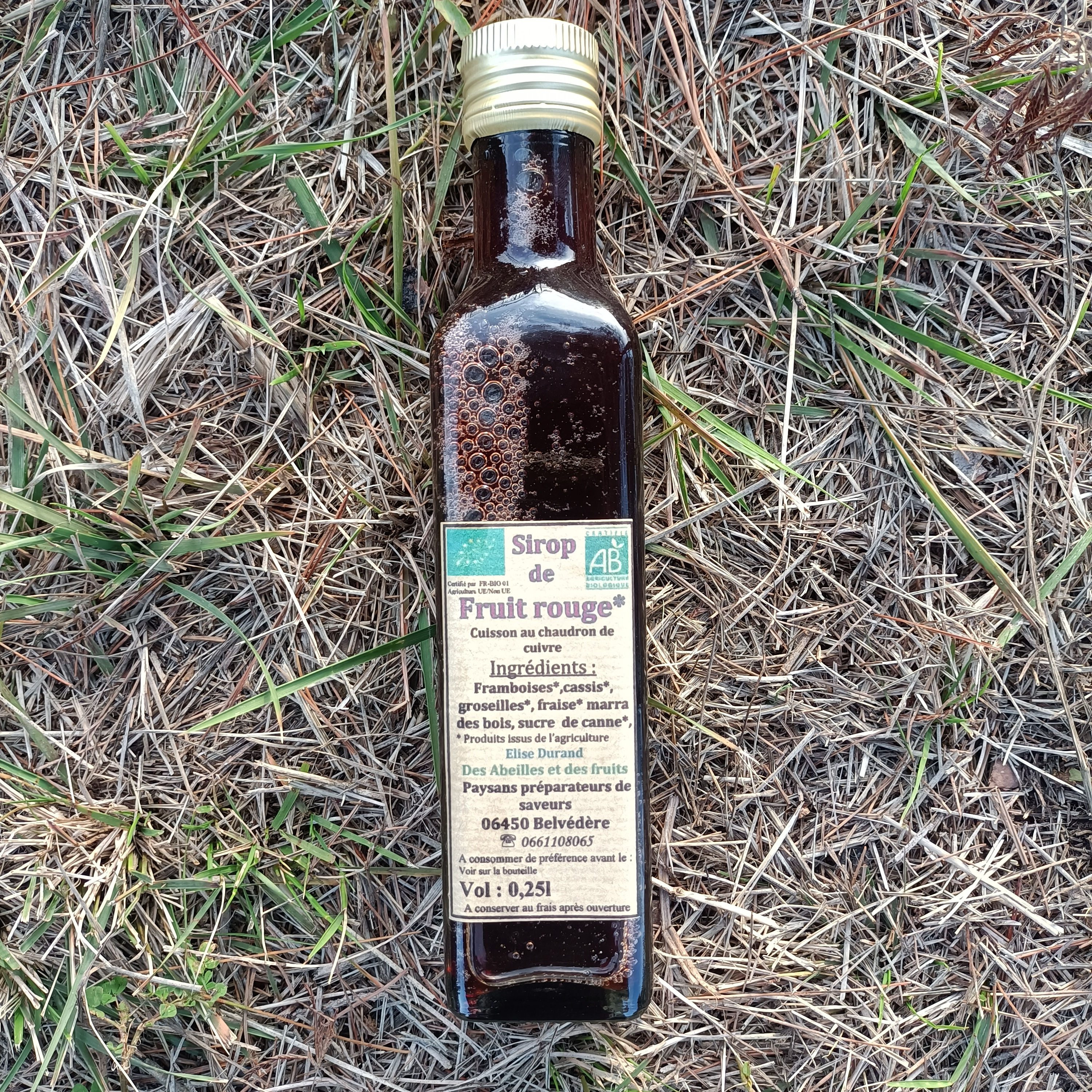 Sirop Fruits rouges 25cl bio