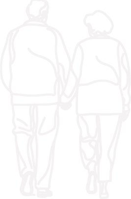 Mature couple walking together