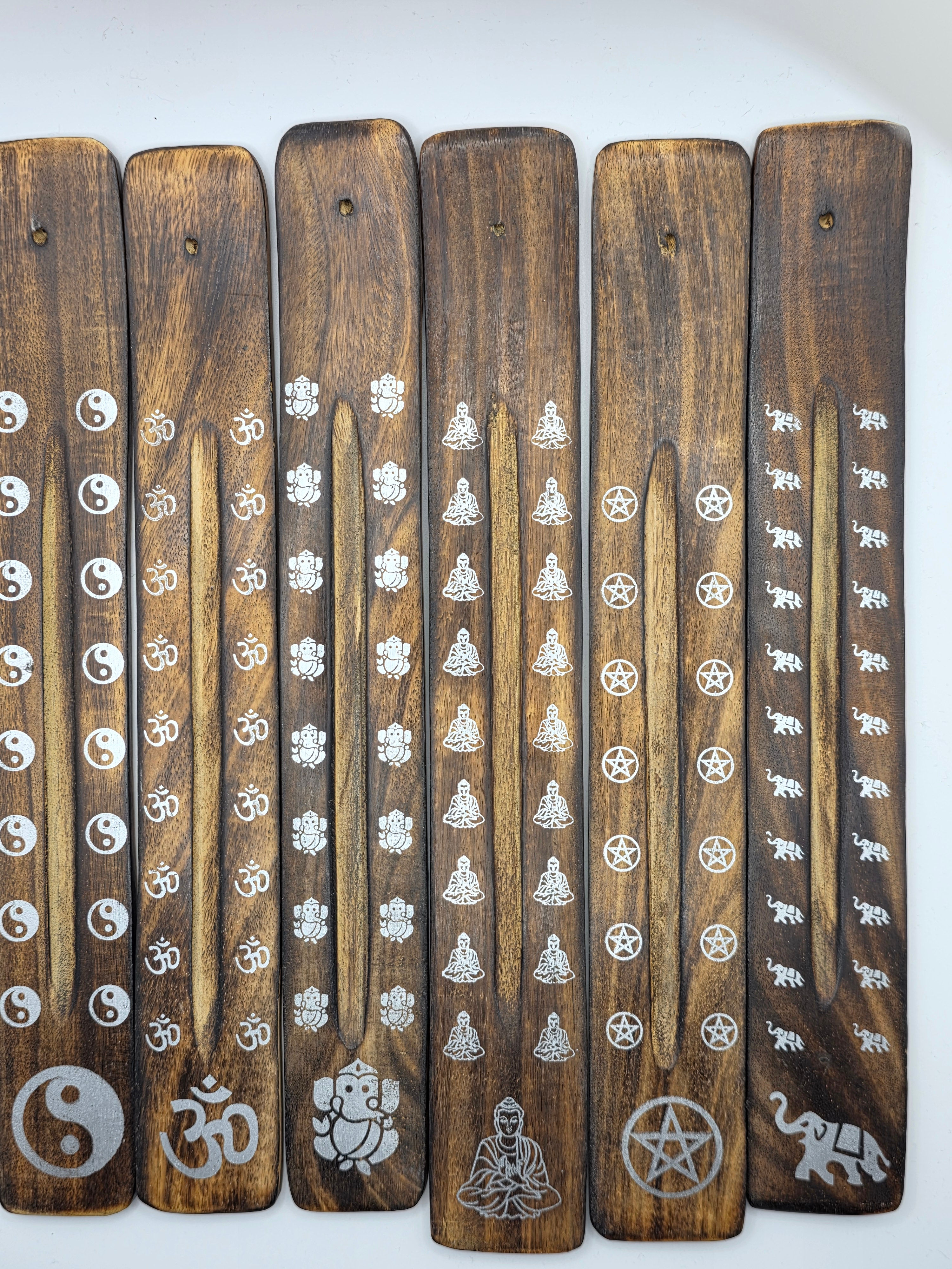 Mango Wood Incense Ash Catcher – Assorted Designs