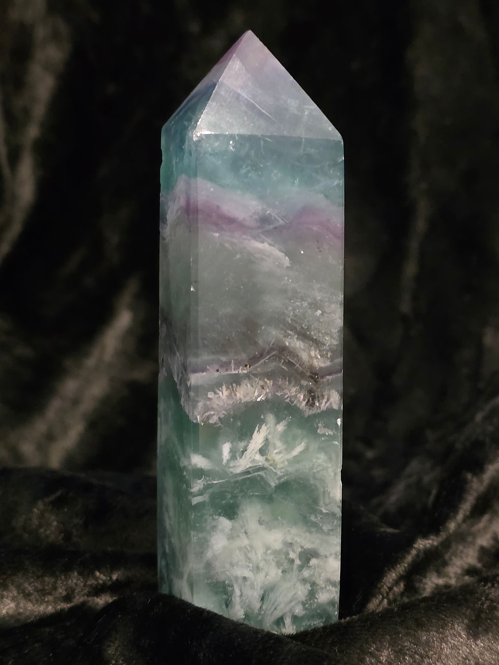 Thumbnail: Rainbow Fluorite Feather Crystal Tower