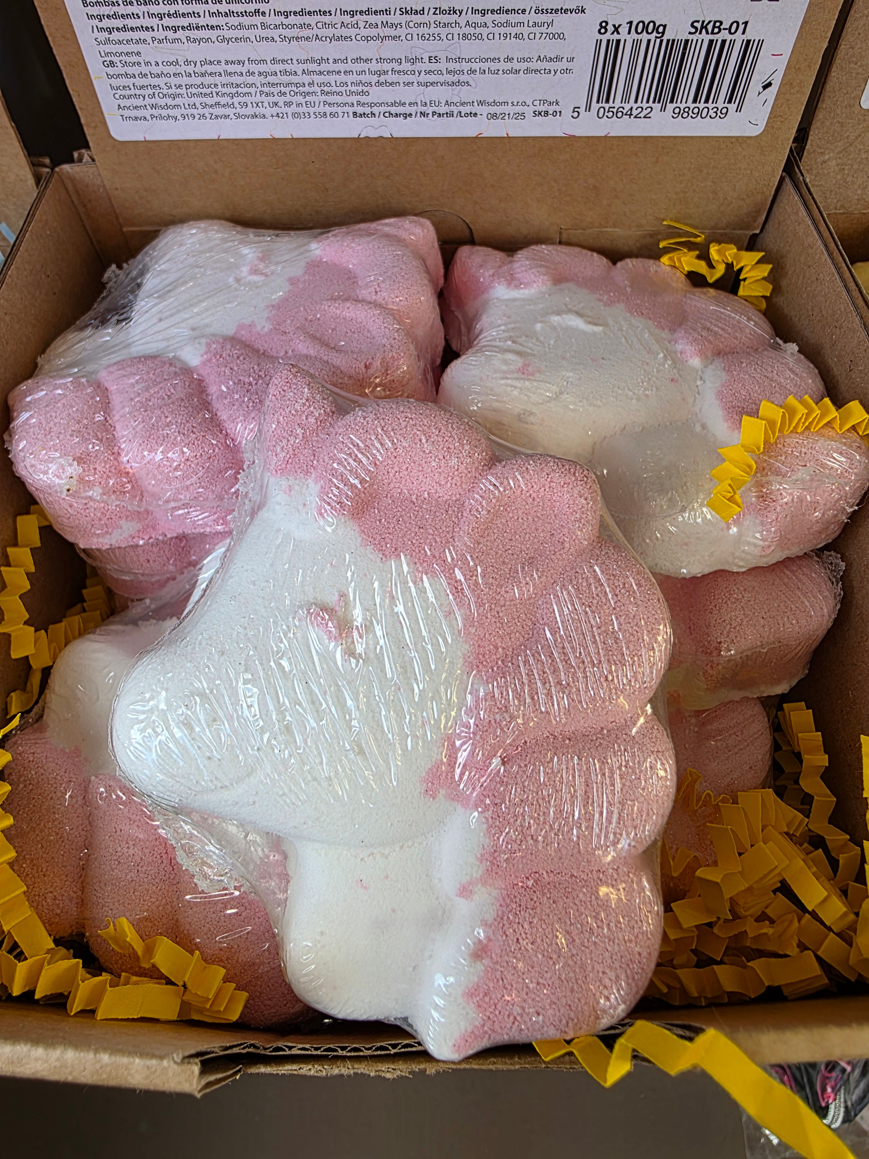 Unicorn, Cloud, Monkey & Cat Bath Bombs – 4 Fruity Scented Fizzies to choose fr