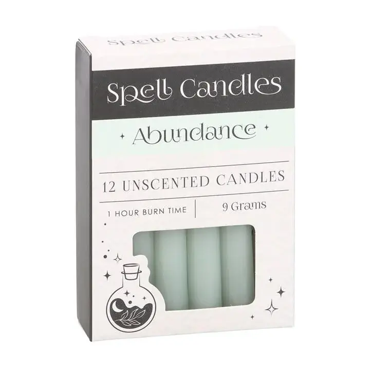 Green Spell Candles - Abundance