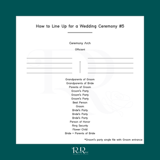Modern wedding processional options
