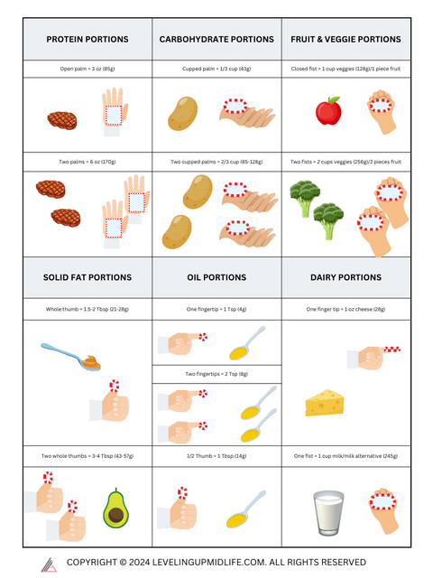 portion control guide portion control menopausal weight loss weight loss
