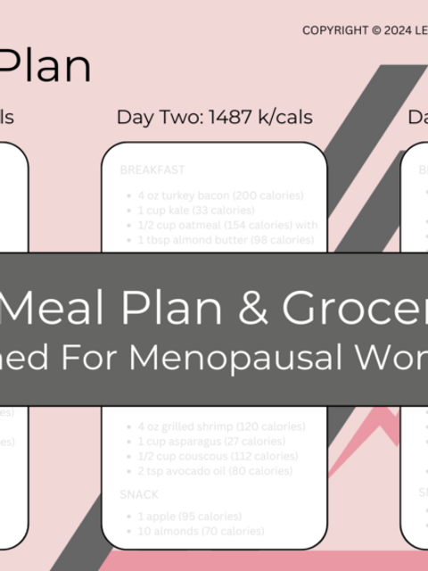 menopausal weight loss menopausal weight gain middle-age women hormones meal plan weight loss