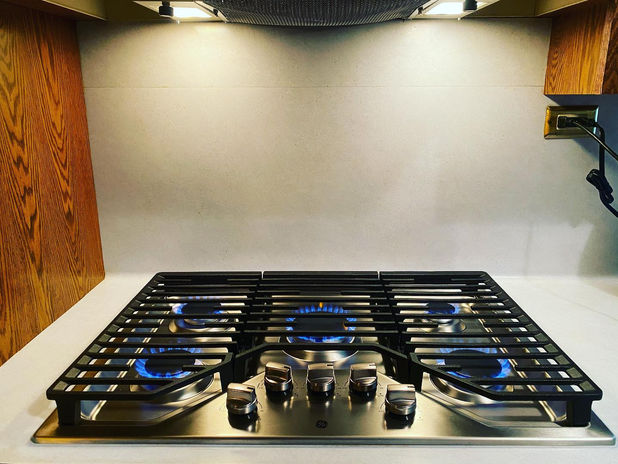 Beautifully installed cooktop by AA Appliance Repair.