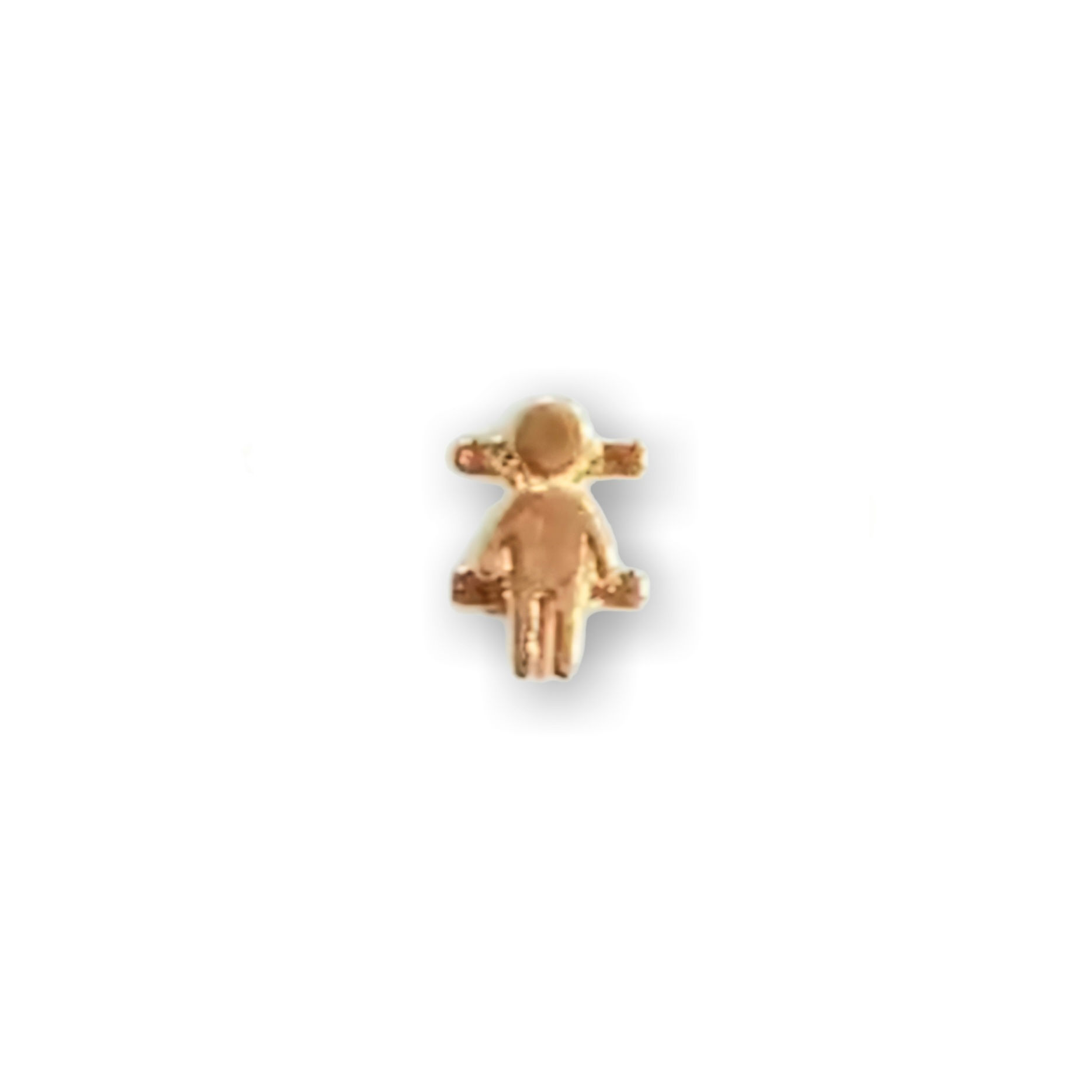 Gold boy charm