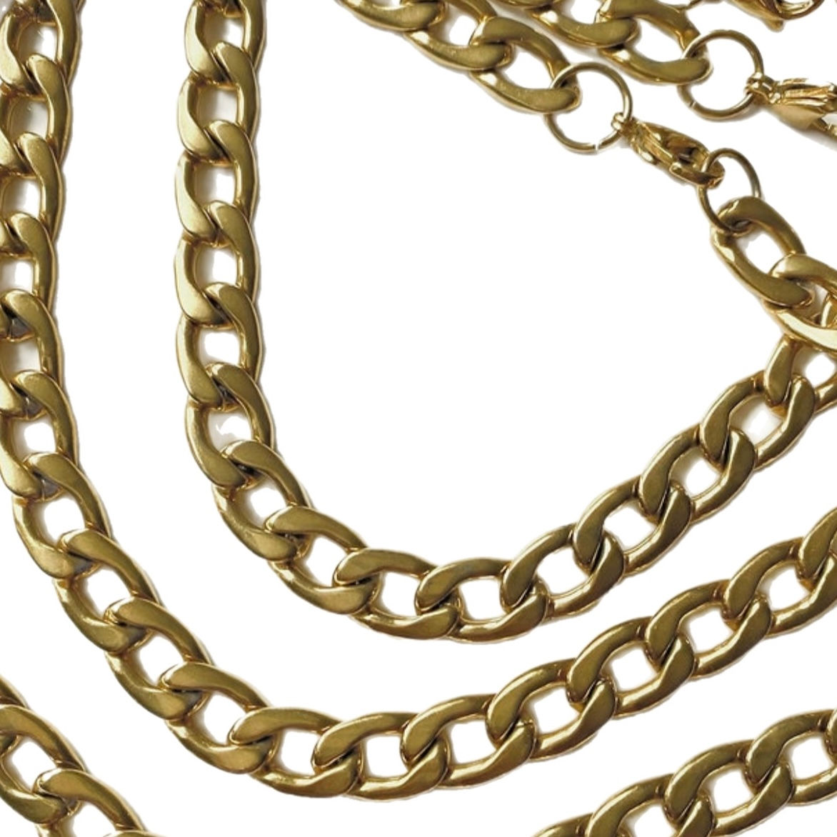 Stainless steel Cuban Link chain, Waterproof chain, Unisex Cuban Link