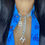 Miniatura: Cuban Link Initial choker, Cuban Link Chain, Cubic Zirconia Initial necklace, Stainless steel Cuban link chain