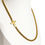 Miniature : Gold Side Cross Chain- Stainless steel