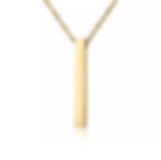 gold bar necklace