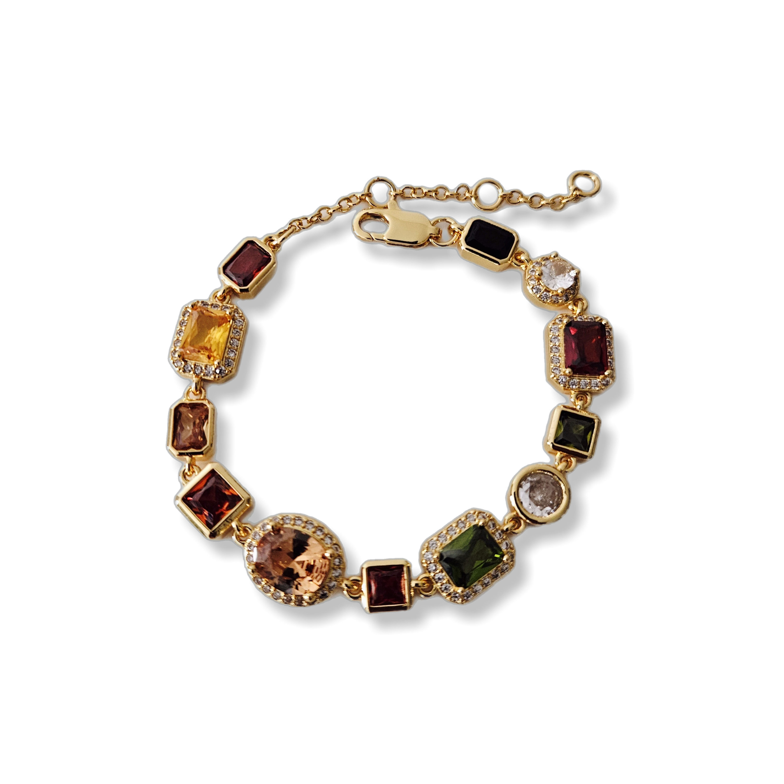 Gold Gemstone Bracelet