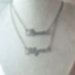 Pave Name Necklace, silver letter name necklace, gold letter name necklace, diamond name necklace