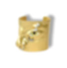 Gold face cuff bangle, face piercing cuff, gold cuff bangle, gold plated bracelet