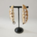 Isolene Jewellers Gold plated Pea Pod Earrings, statement earrings, jewellery, Gold Earrings, Pea Earrings