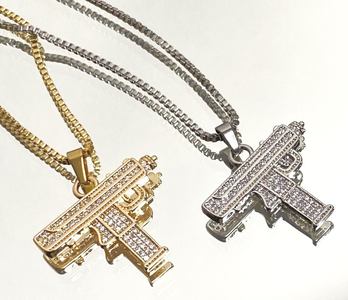 Icy gun necklace