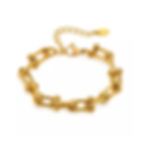 Gold link bracelet
