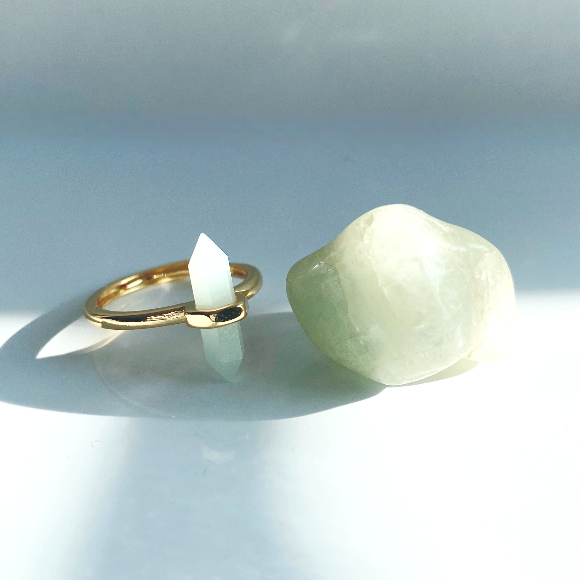 Amazonite Crystal Ring