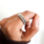Silver multi-band connector link band ring plain link band ring jewellery, stainless steel ring, waterproof ring, gifts