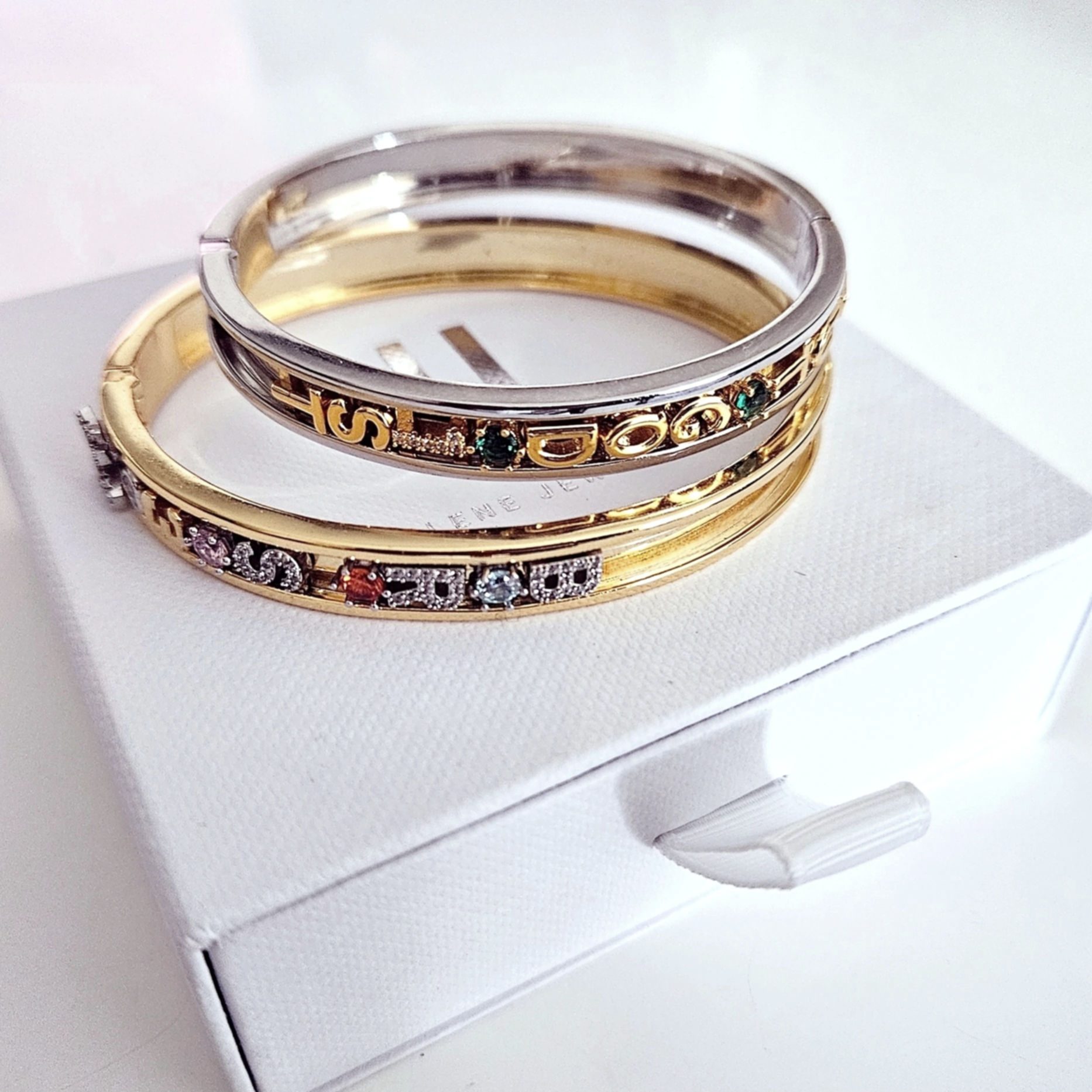 Isolene Jewellers Slider charm bracelet, copper bracelet, charm bracelet, charms, gifts, jewellery, gold plated, charm bangle