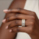 Two-row eternity rings: gold and silver, cubic Zirconia